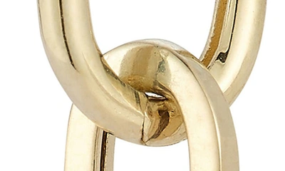 Ember Fine Jewelry 14k Yellow Gold Chain Drop Huggie Hoop Earrings In Gold