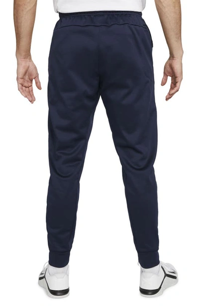 Shop Nike Therma-fit Tapered Training Pants In Obsidian/ Obsidian/ Black