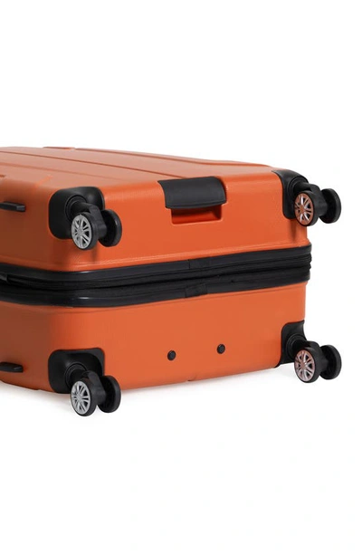 Shop Ben Sherman Derby 28-inch Hardside Spinner Luggage In Mandarin