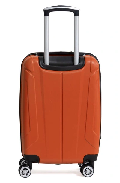 Shop Ben Sherman Derby 20-inch Hardside Carry-on Spinner Luggage In Mandarin