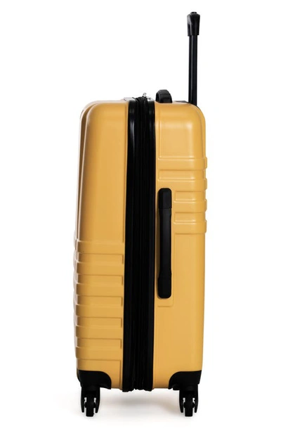 Shop Ben Sherman Hereford 24-inch Hardside Spinner Luggage In Mustard