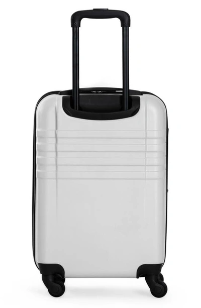 Shop Ben Sherman Hereford 20-inch Hardside Carry-on Spinner Luggage In White