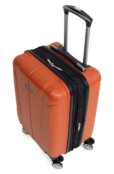 Shop Ben Sherman Derby 20-inch Hardside Carry-on Spinner Luggage In Mandarin