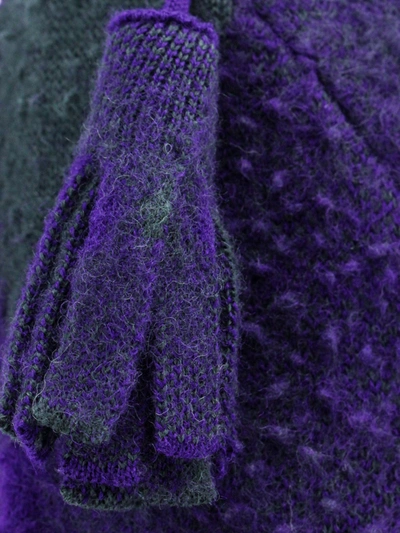 Shop Burberry Man Sweater Man Purple Knitwear