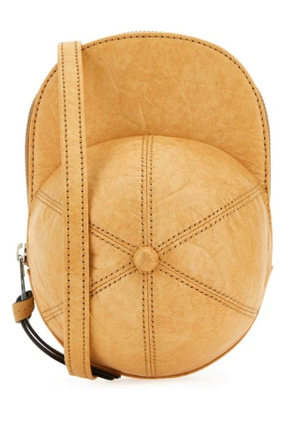 Shop Jw Anderson Woman Beige Fabric Medium Cap Crossbody Bag In Brown