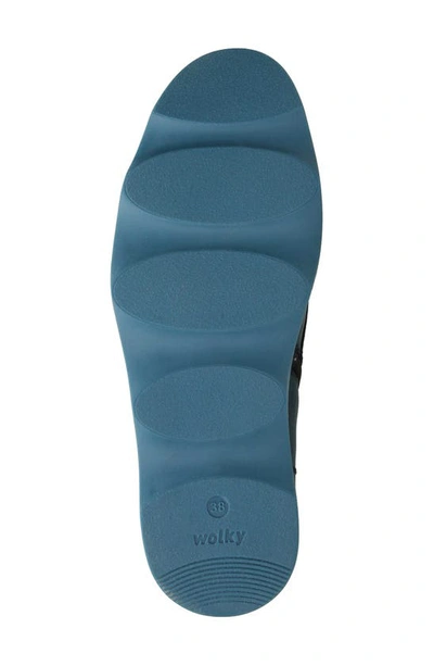 Wolky Akita Water Resistant Combat Boot In Petrol