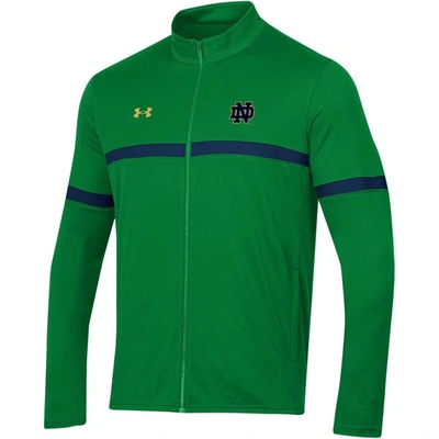 Shop Under Armour Green Notre Dame Fighting Irish 2023 Assist Warm Up Full-zip Jacket