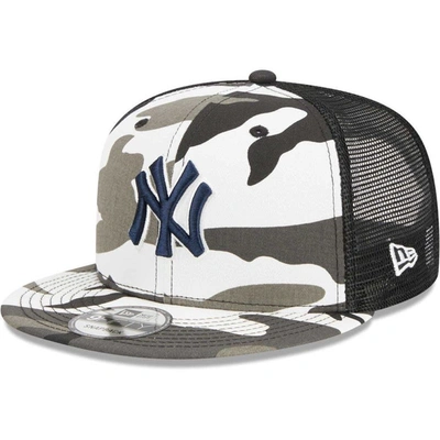 Shop New Era Camo New York Yankees Urban Camo Trucker 9fifty Snapback Hat