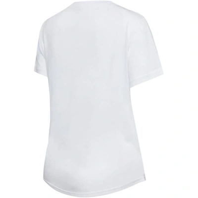 Shop Concepts Sport White/charcoal Golden State Warriors Sonata T-shirt & Leggings Sleep Set