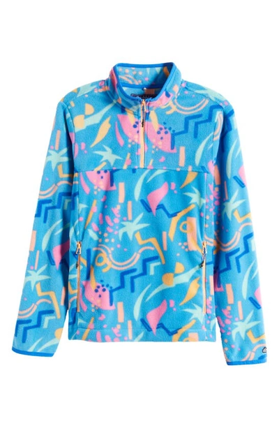 Shop Chubbies Abstract Print Low Pile Fleece Pullover In The Apres Party