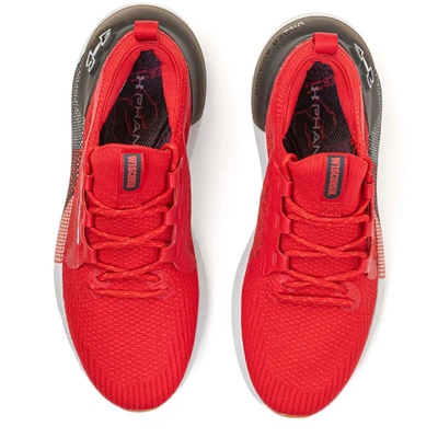 Shop Under Armour Red Wisconsin Badgers Hovr Phantom 3 Running Shoes