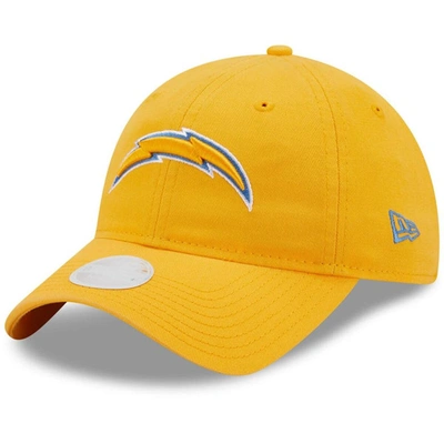 Shop New Era Gold Los Angeles Chargers Core Classic 2.0 9twenty Adjustable Hat