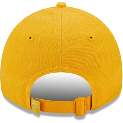 Shop New Era Gold Los Angeles Chargers Core Classic 2.0 9twenty Adjustable Hat