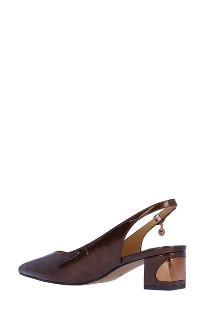 J. Reneé Shayanne Pointed Toe Slingback Pump In Bronze