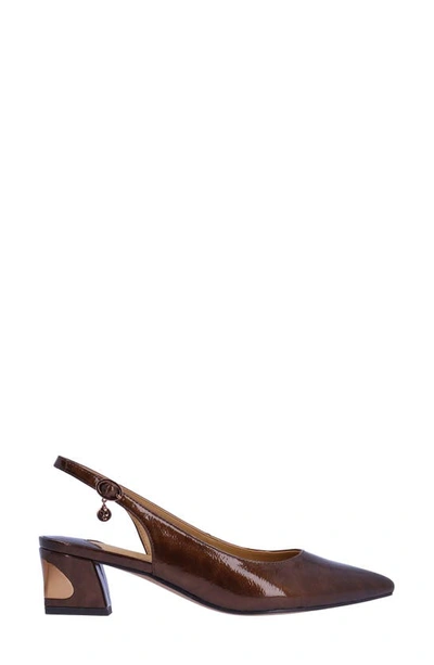 J. Reneé Shayanne Pointed Toe Slingback Pump In Bronze