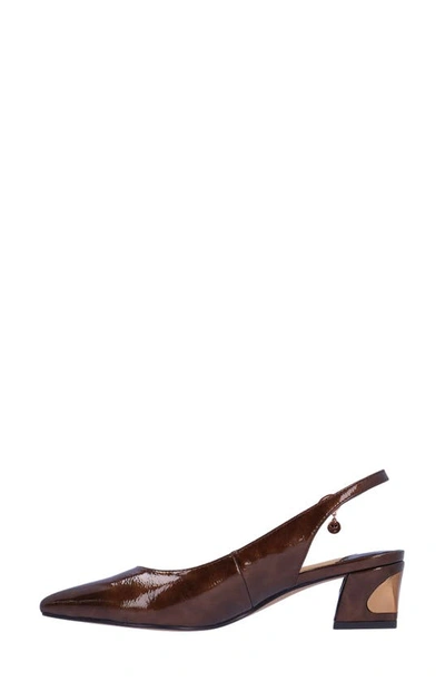 J. Reneé Shayanne Pointed Toe Slingback Pump In Bronze