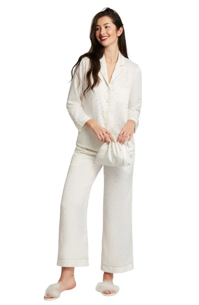 Rya Collection Marilyn Crystal Pajamas In Ivory