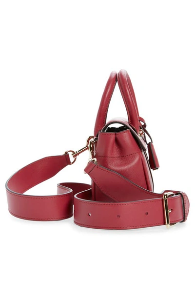 Shop Mulberry Mini Bayswater Grained Leather Tote In Wild Berry