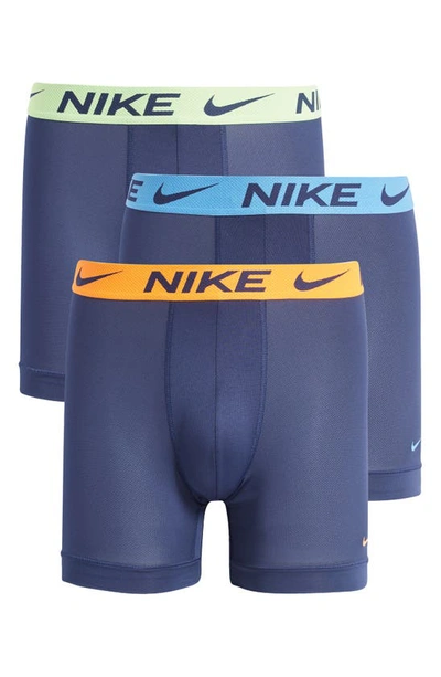Shop Nike Dri-fit Adv Micro Boxer Briefs In Midnight Navy
