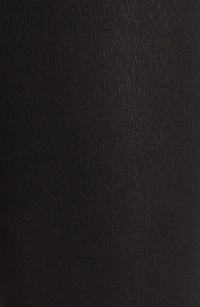 Shop Nordstrom Plush Fleece Footless Tights In Black