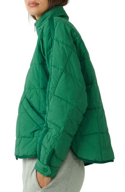 Fp Movement Pippa Packable Puffer Jacket In Viridian