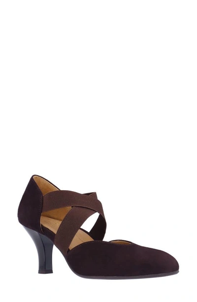 Shop L'amour Des Pieds Bishar Pump In Chocolate