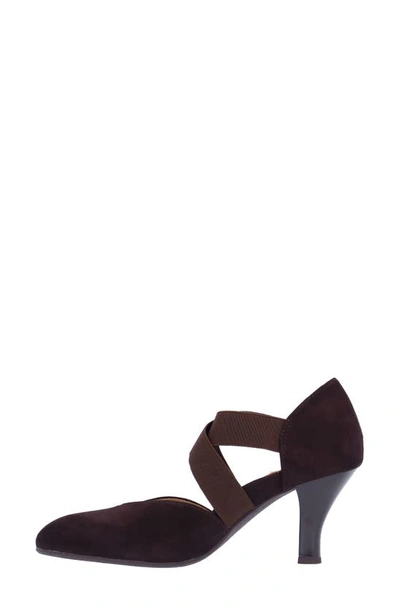 Shop L'amour Des Pieds Bishar Pump In Chocolate