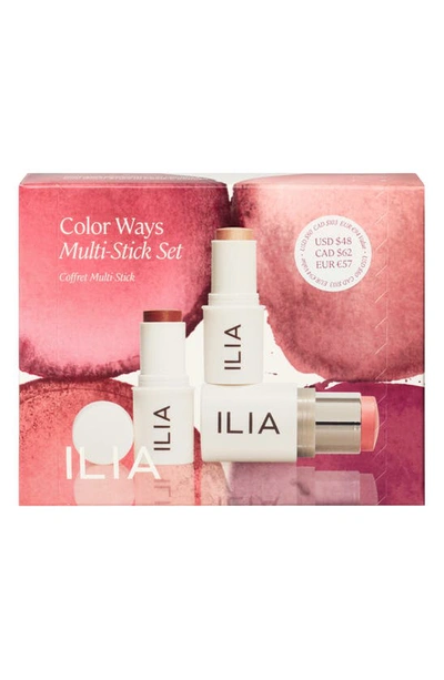 Shop Ilia Color Ways Multi-stick Set (limited Edition) $80 Value In Cheek Set