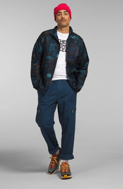 Shop The North Face Circaloft Jacket In Summit Navy Camo Texture Print