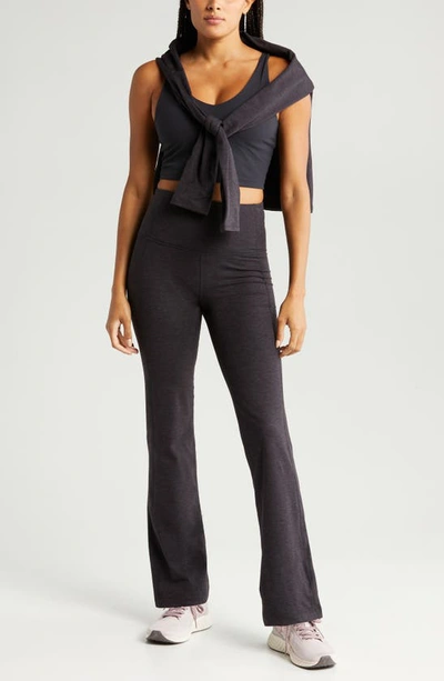 Zella Cozy Tech High Waist Straight Leg Leggings In Black