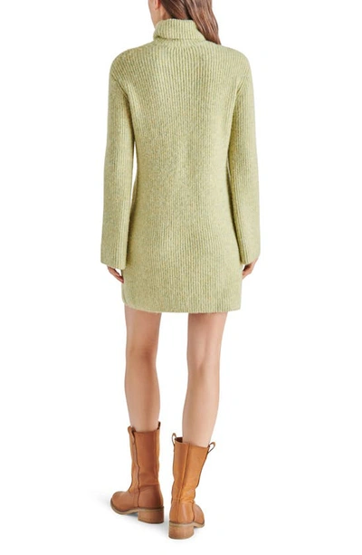 Shop Steve Madden Abbie Long Sleeve Sweater Minidress In Latte