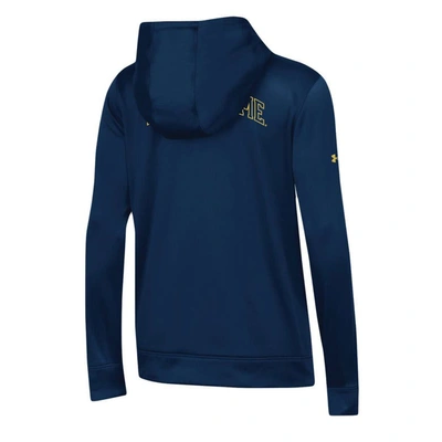 Shop Under Armour Navy Notre Dame Fighting Irish 2023 Sideline Performance Pullover Hoodie