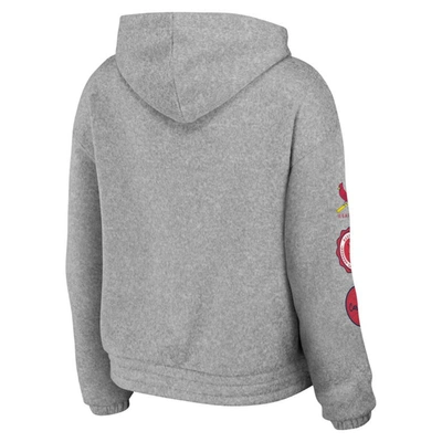 Shop Wear By Erin Andrews Gray St. Louis Cardinals Full-zip Hoodie
