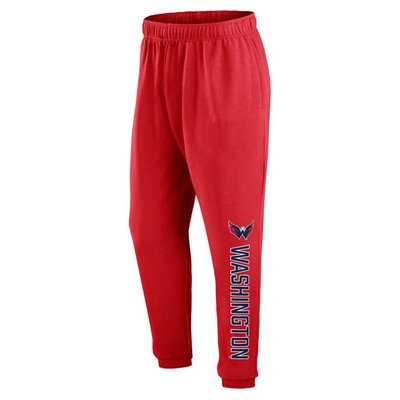 Shop Fanatics Branded Red Washington Capitals Chop Block Fleece Sweatpants