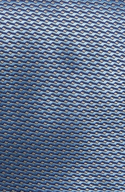 Eton Geo Silk Tie In Dark Blue
