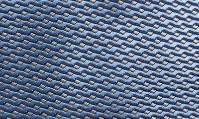 Eton Geo Silk Tie In Dark Blue