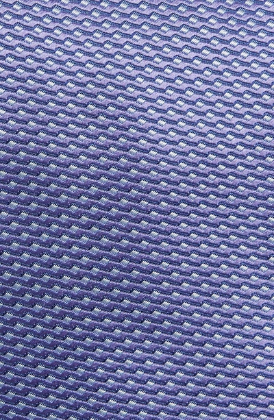 Shop Eton Geometric Silk Tie In Dark Purple