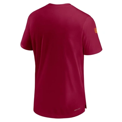 Shop Nike Burgundy Washington Commanders Sideline Coach Performance T-shirt
