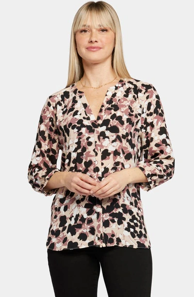 Shop Nydj Pintuck Blouse In Ellendale