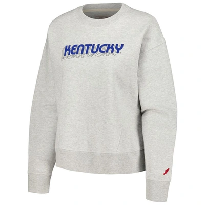 Shop League Collegiate Wear Ash Kentucky Wildcats Boxy Pullover Sweatshirt