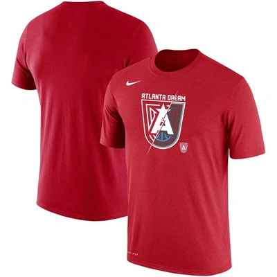 Shop Nike Unisex  Red Atlanta Dream Split Logo Performance T-shirt