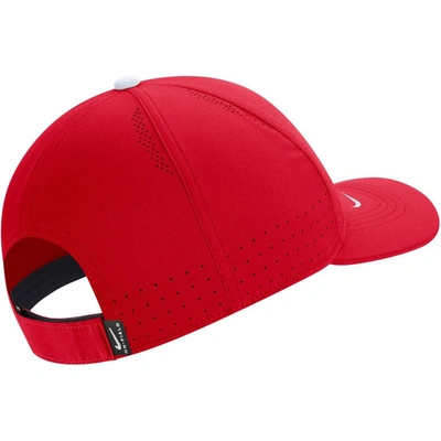 Shop Nike Red Team Usa Sideline Legacy91 Performance Adjustable Hat