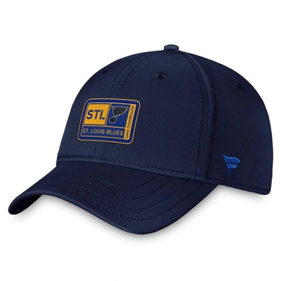 Shop Fanatics Branded  Navy St. Louis Blues Authentic Pro Training Camp Flex Hat