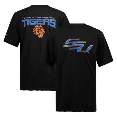 Shop Fisll Black Savannah State Tigers Applique T-shirt