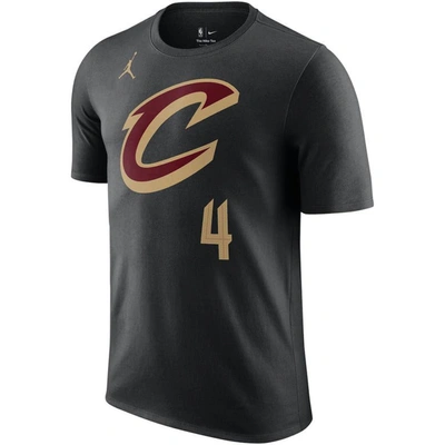 Shop Jordan Brand Evan Mobley Black Cleveland Cavaliers 2022/23 Statement Edition Name & Number T-shirt