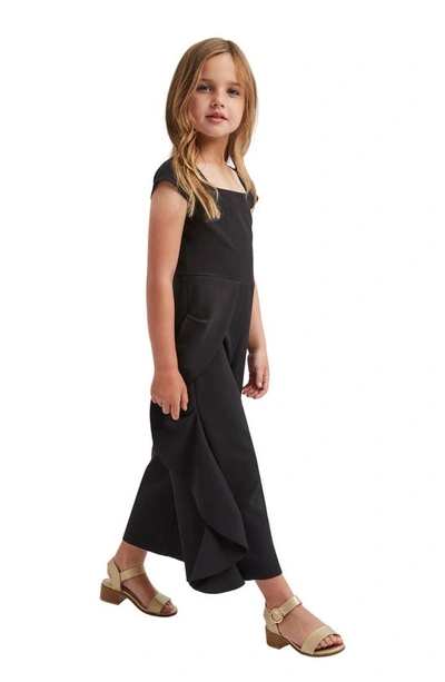 Shop Bardot Junior Kids' Trysta Cap Sleeve Jumpsuit In Black