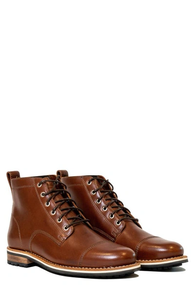 HELM HOLLIS CAP TOE LACE-UP BOOT 