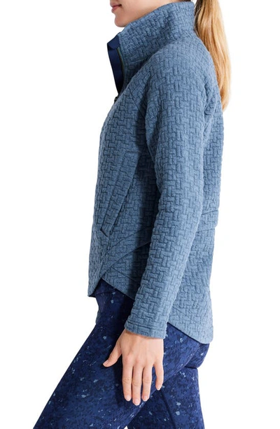 Nz Active By Nic+zoe All Year Quilt Double Knit Jacket In Cove