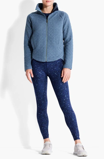 Nz Active By Nic+zoe All Year Quilt Double Knit Jacket In Cove