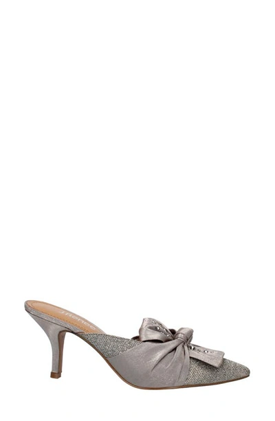 Shop J. Reneé Mianna Kitten Heel Pointed Toe Mule In Pewter